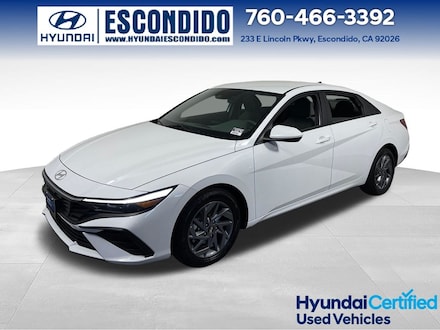 2026 Hyundai Elantra Hybrid Blue Sedan