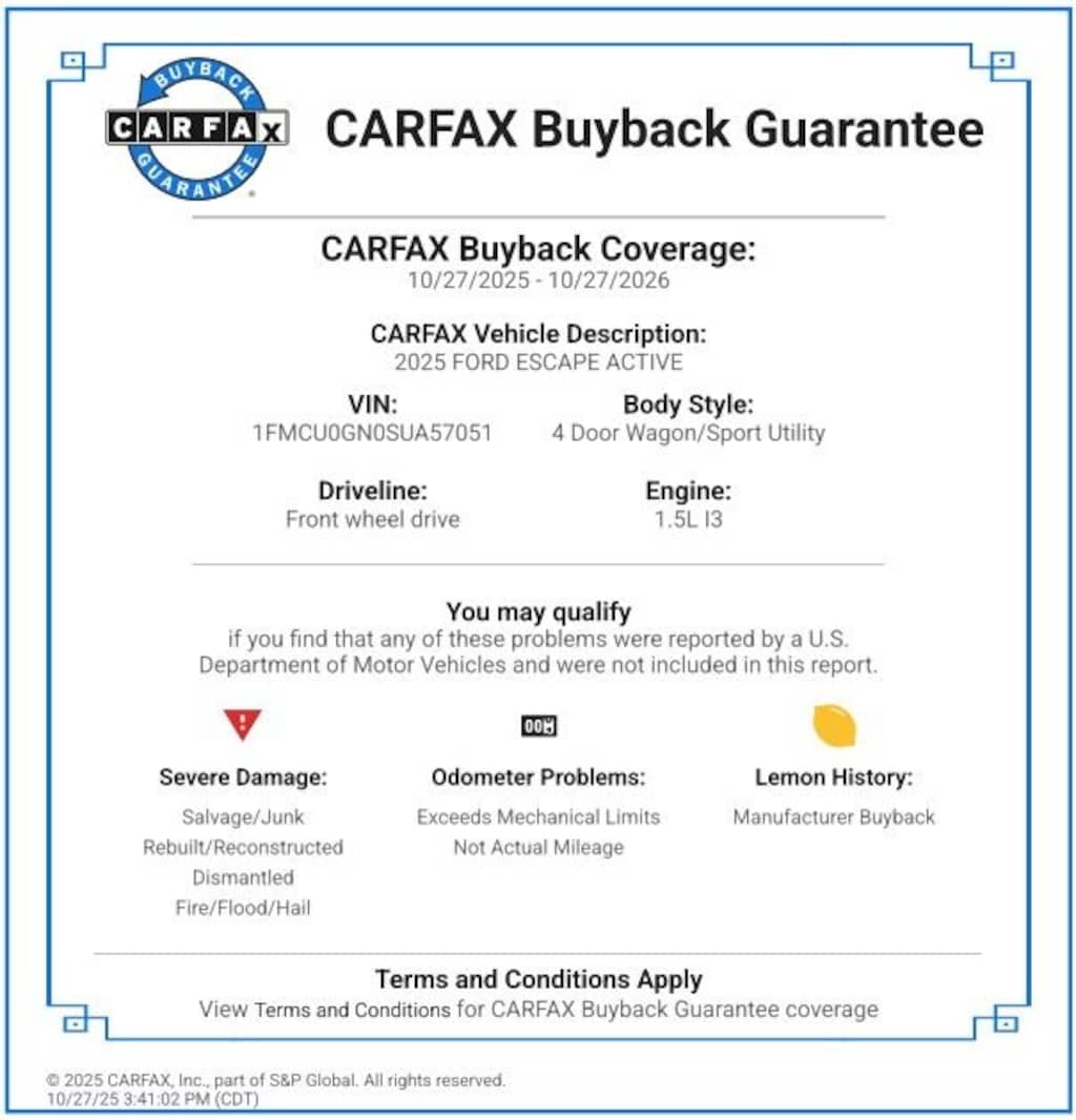 Used 2025 Ford Escape Active SUV