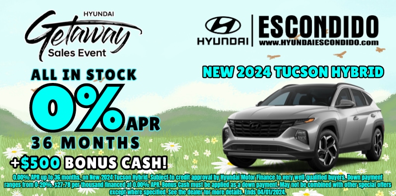 New Vehicle Lease, APR or Discount Off MSRP Offers | Hyundai Escondido