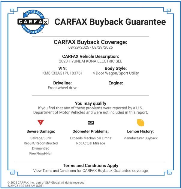 Certified 2023 Hyundai Kona EV SEL with VIN KM8K33AG1PU183761 for sale in Escondido, CA