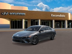 2026 Hyundai Elantra Hybrid Blue Sedan