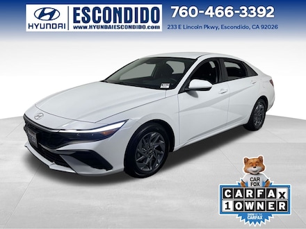 2025 Hyundai Elantra Hybrid Blue Sedan