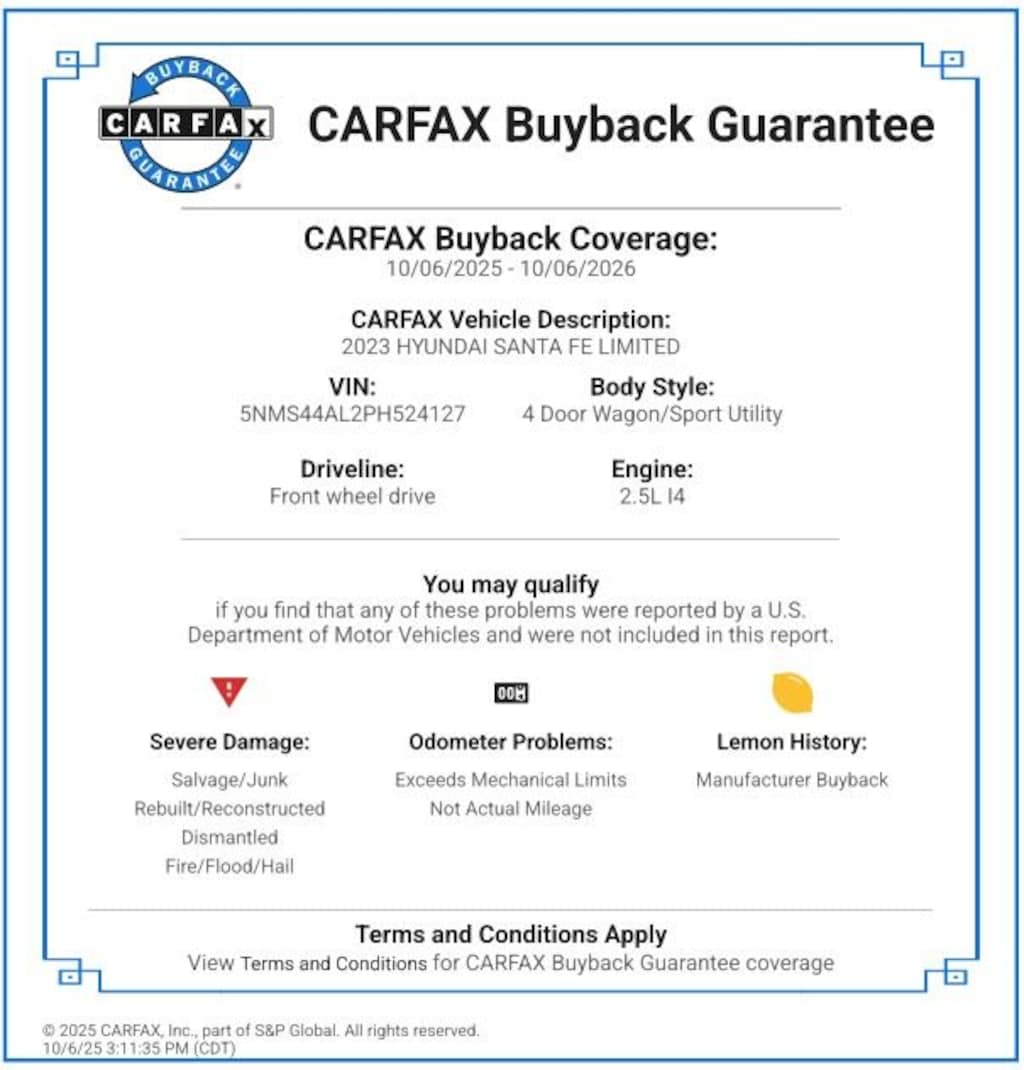 Certified 2023 Hyundai Santa Fe Limited SUV