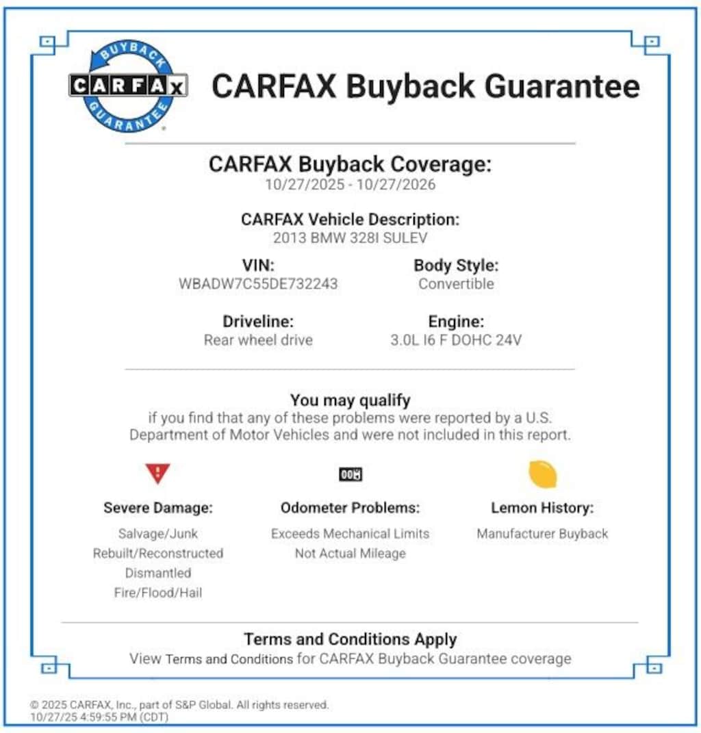 Used 2013 BMW 328i 328i Convertible