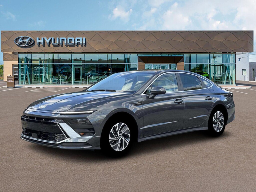 New 2026 Hyundai Sonata Hybrid Blue Sedan