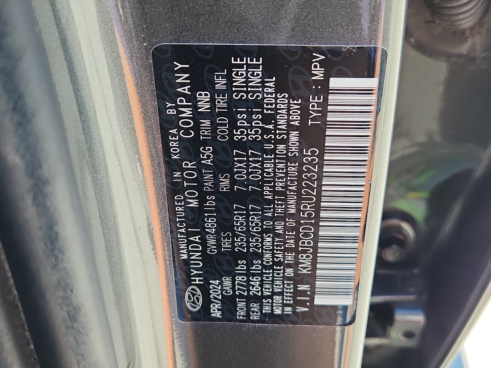 2024 Hyundai Tucson Blue - Photo 18