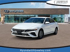 2025 Hyundai Elantra Hybrid Blue Sedan