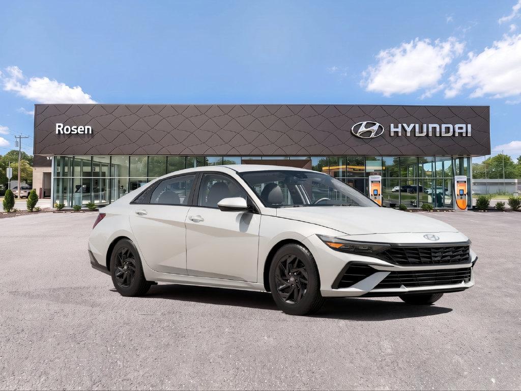 New 2026 Hyundai Elantra Hybrid Blue Sedan