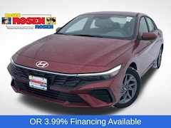 2026 Hyundai Elantra Hybrid Blue Sedan