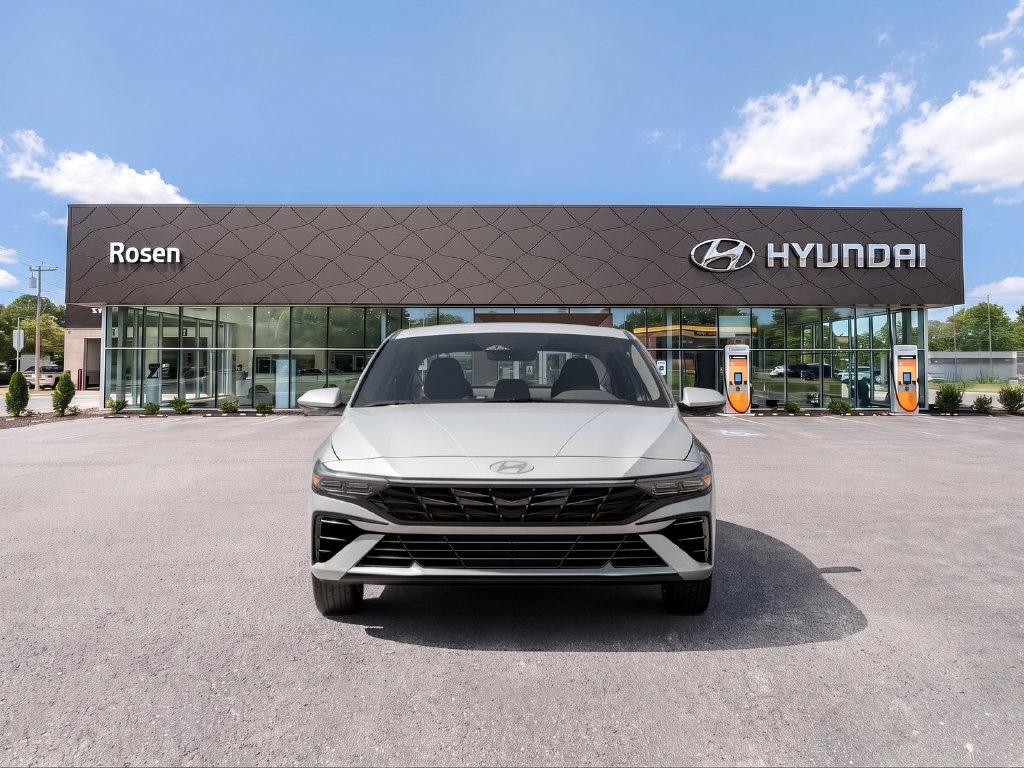 New 2026 Hyundai Elantra Hybrid Blue Sedan