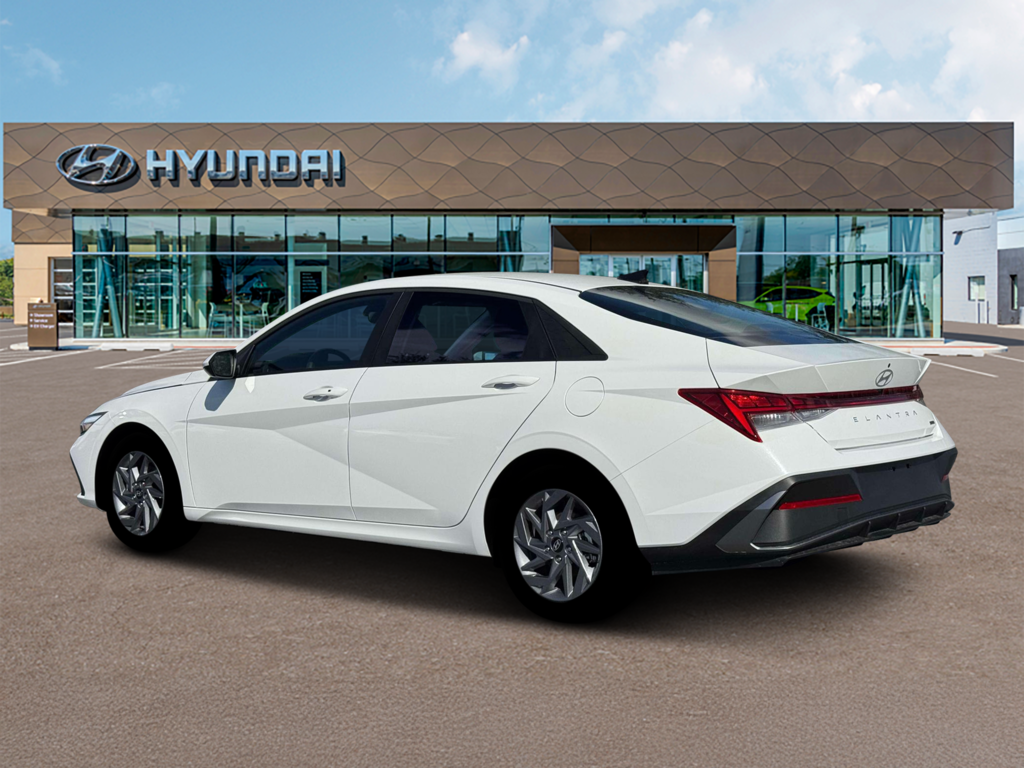 New 2026 Hyundai Elantra Hybrid Blue Sedan