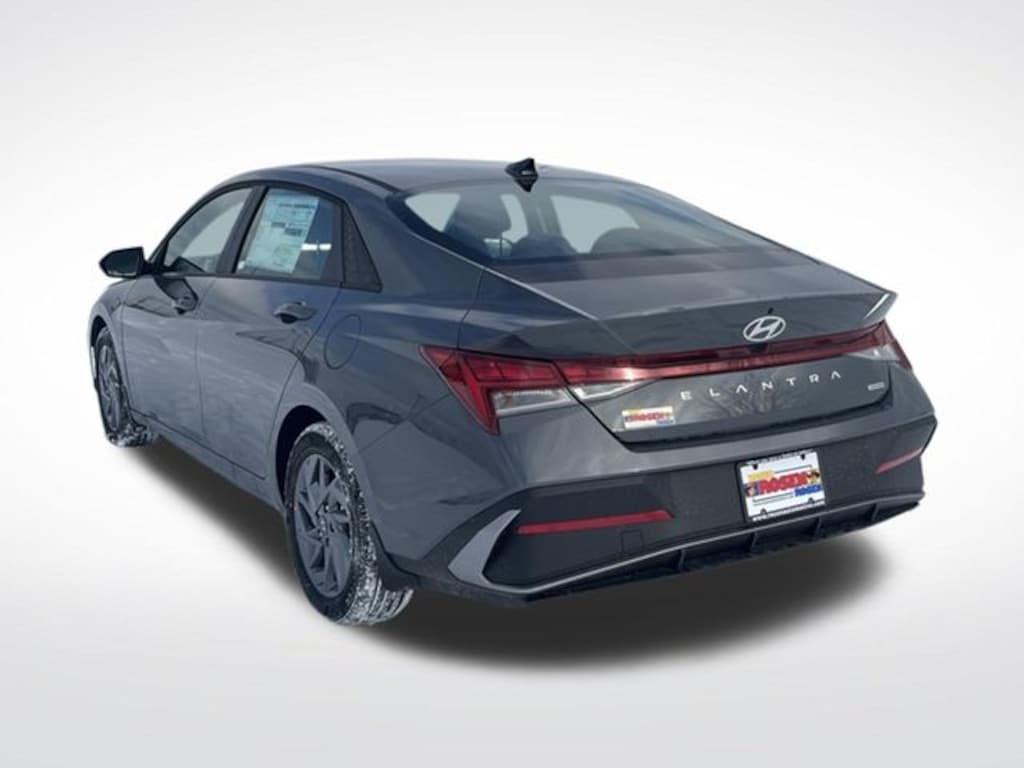 New 2026 Hyundai Elantra Hybrid Blue Sedan