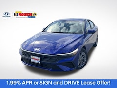 2026 Hyundai Elantra Hybrid Blue Sedan