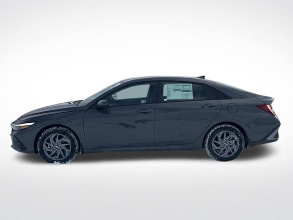 New 2026 Hyundai Elantra Hybrid Blue Sedan