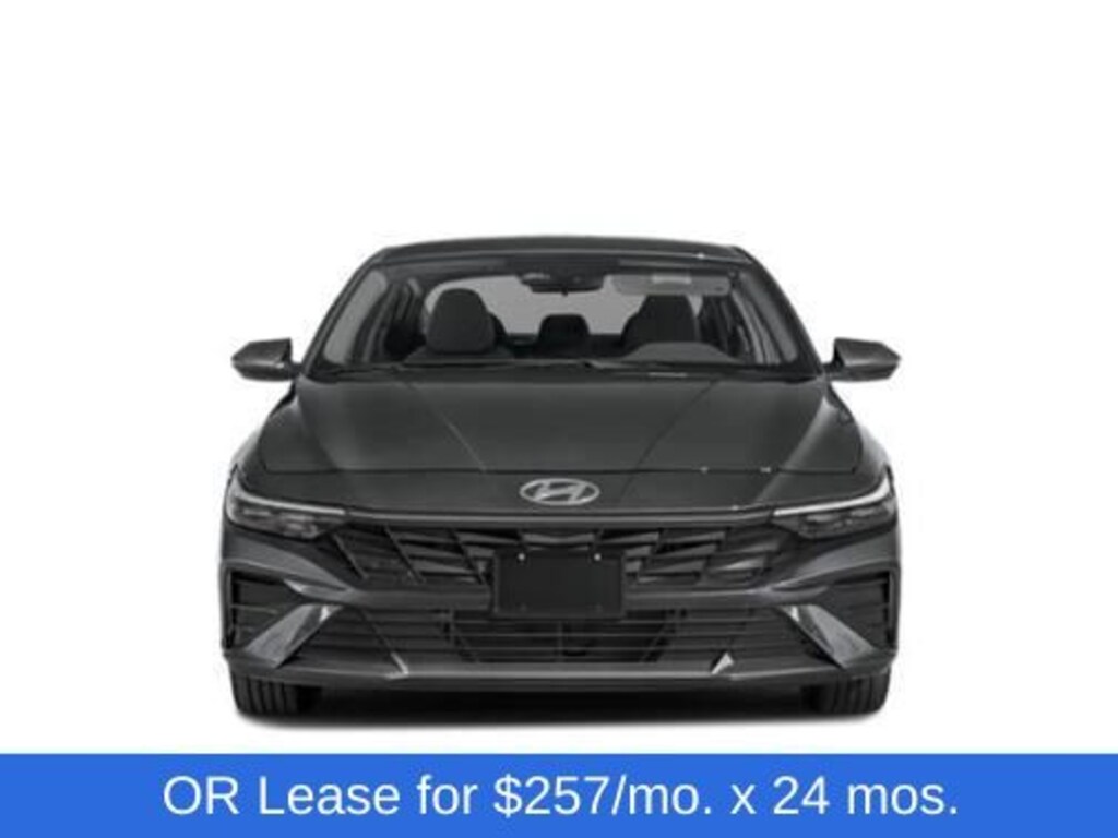 New 2025 Hyundai Elantra Hybrid Blue Sedan