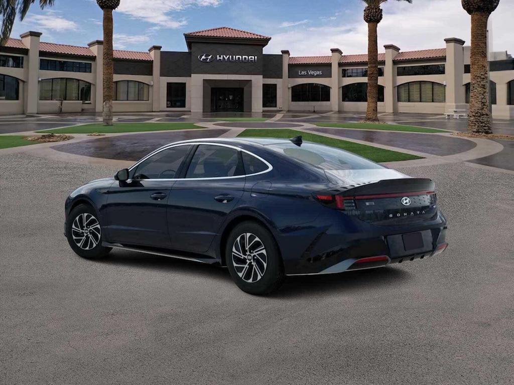 New 2026 Hyundai Sonata Hybrid Blue Sedan