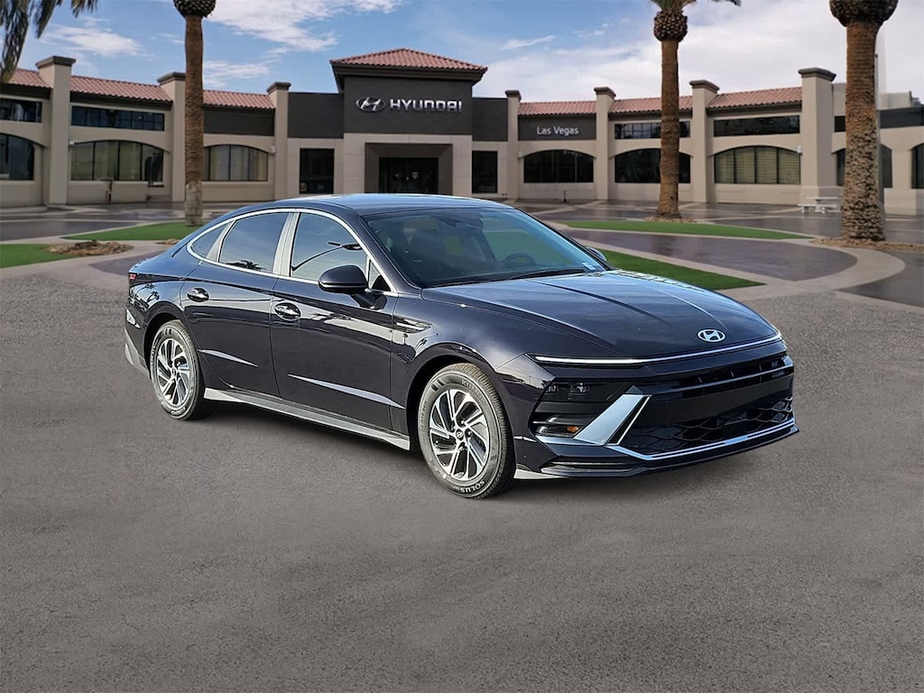New 2026 Hyundai Sonata Hybrid Blue Sedan