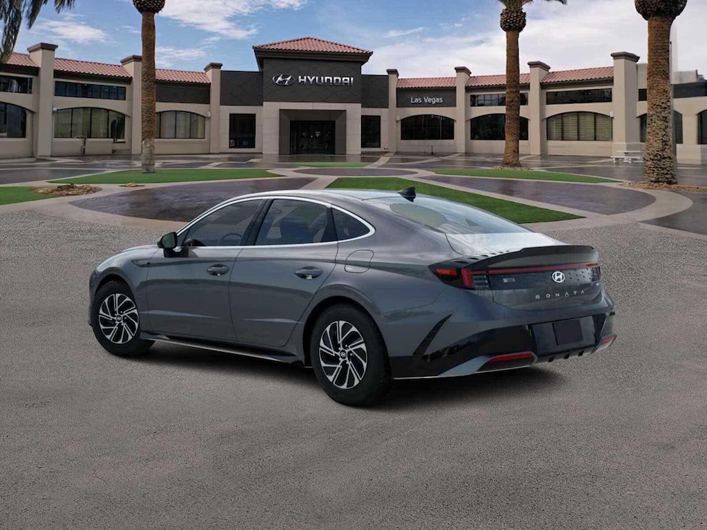 New 2026 Hyundai Sonata Hybrid Blue Sedan