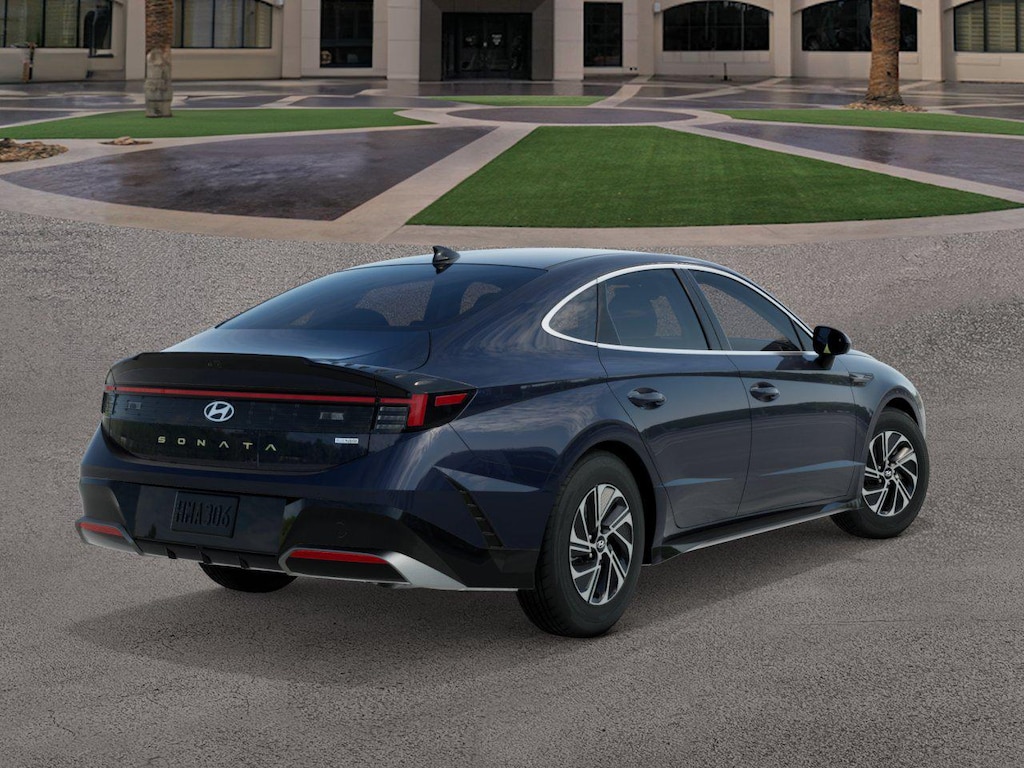 New 2026 Hyundai Sonata Hybrid Blue Sedan