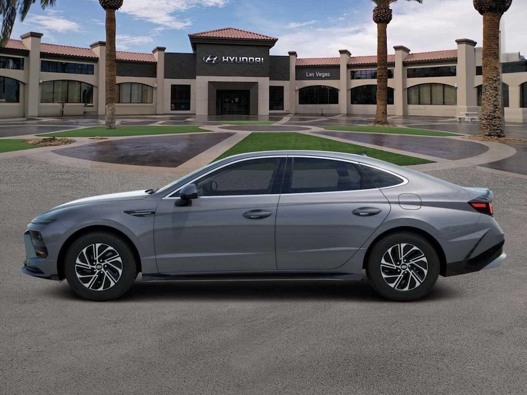 New 2026 Hyundai Sonata Hybrid Blue Sedan