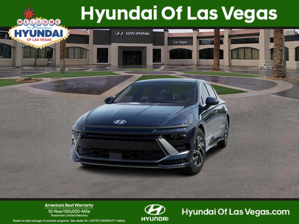 New 2026 Hyundai Sonata Hybrid Blue Sedan