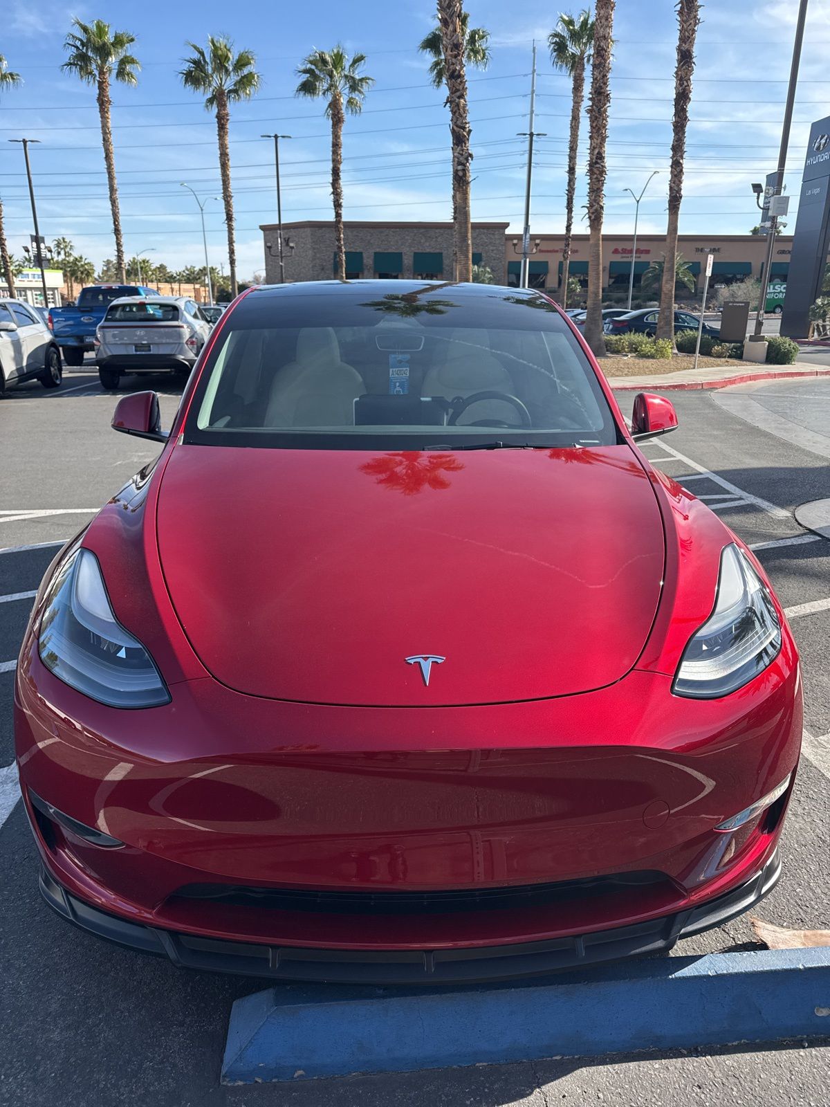 Used 2024 Tesla Model Y Long Range with VIN 7SAYGDEE7RA295882 for sale in Las Vegas, NV