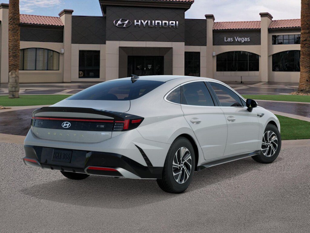 New 2026 Hyundai Sonata Hybrid Blue Sedan