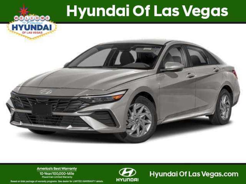 New 2026 Hyundai Elantra Hybrid Blue Sedan
