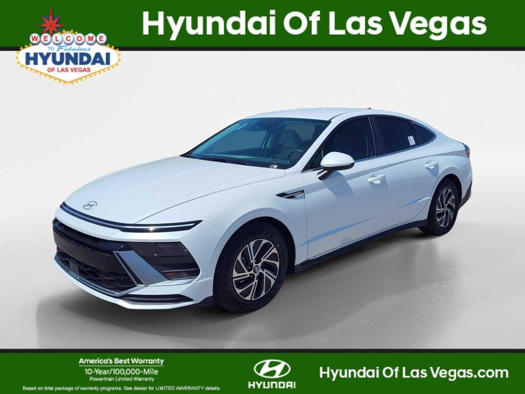 New 2026 Hyundai Sonata Hybrid Blue Sedan