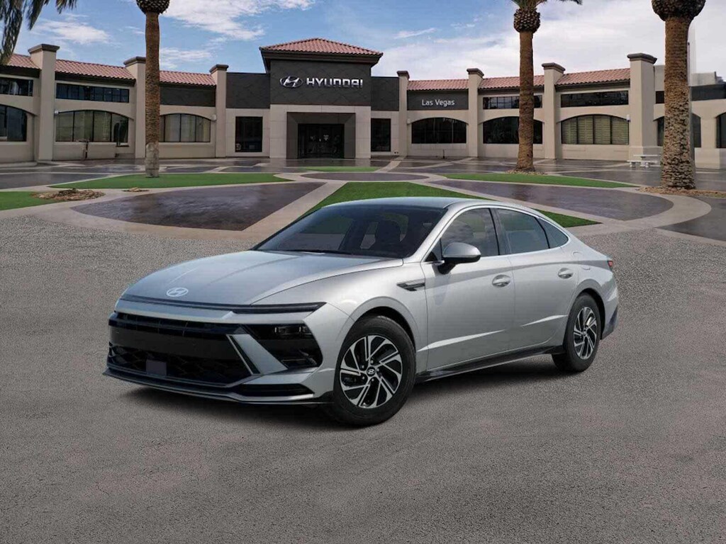 New 2026 Hyundai Sonata Hybrid Blue Sedan