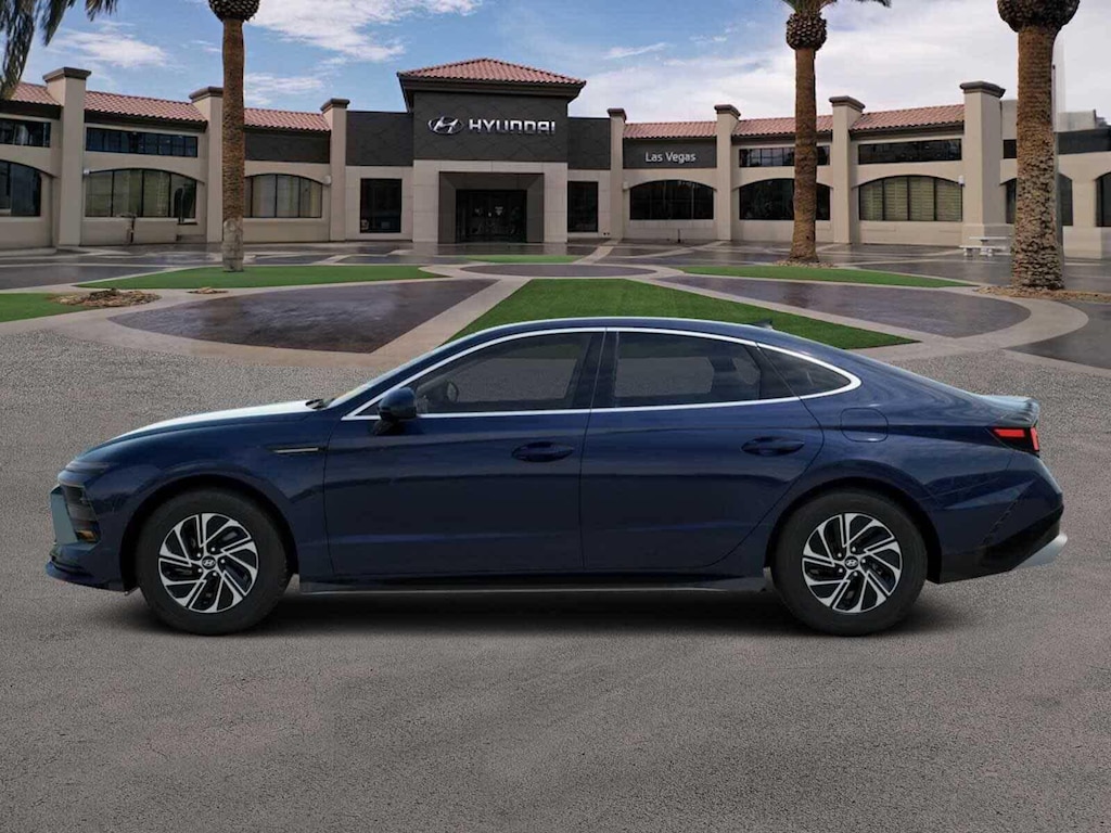 New 2026 Hyundai Sonata Hybrid Blue Sedan