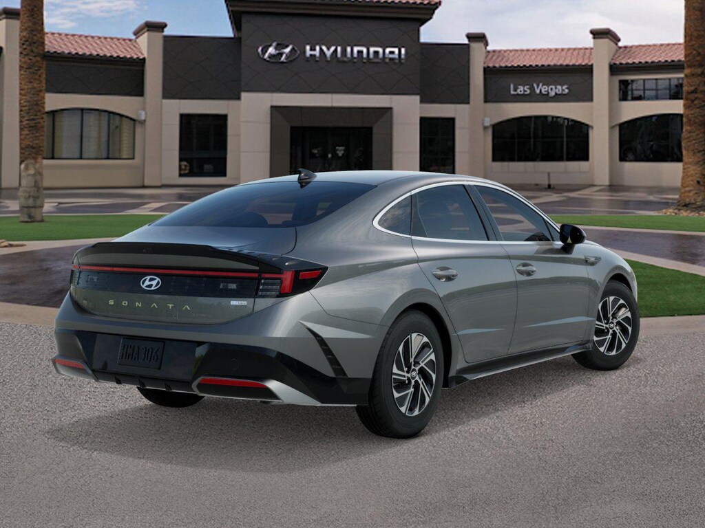 New 2026 Hyundai Sonata Hybrid Blue Sedan