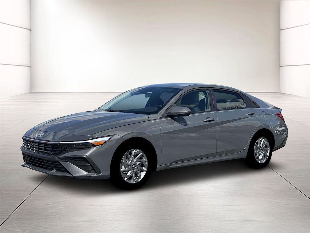 New 2026 Hyundai Elantra Hybrid Blue Sedan