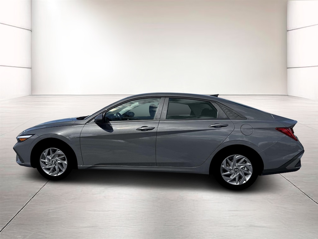 New 2026 Hyundai Elantra Hybrid Blue Sedan