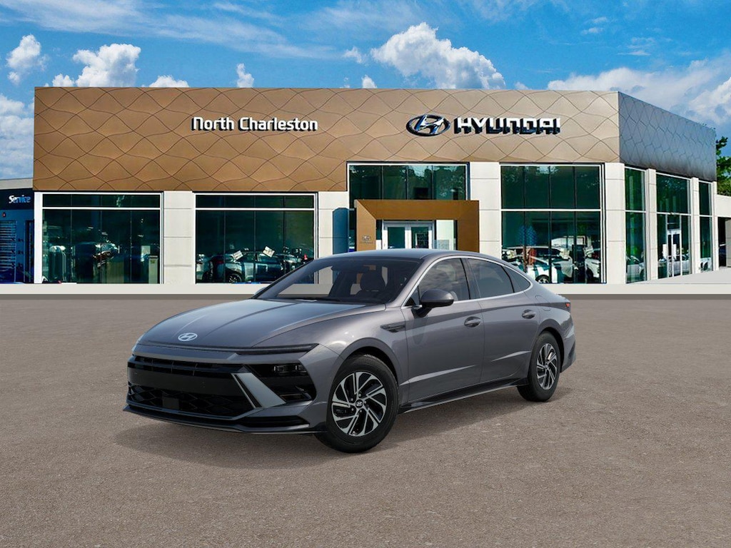 New 2026 Hyundai Sonata Hybrid Blue Sedan