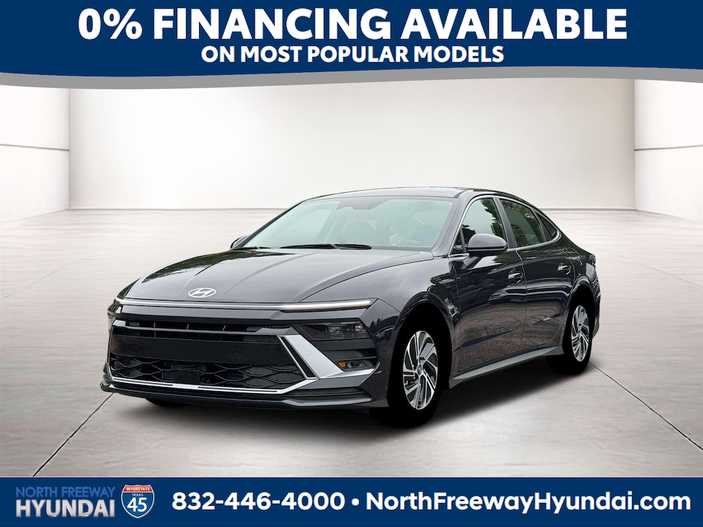 New 2026 Hyundai Sonata Hybrid Blue Sedan