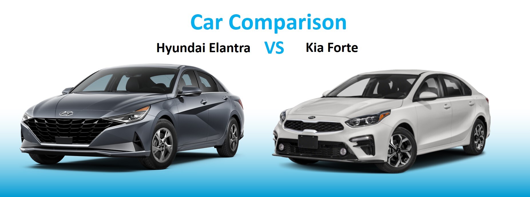 Compare Cars Hyundai Elantra vs Kia Forte in Fairfaxt, Alexandria