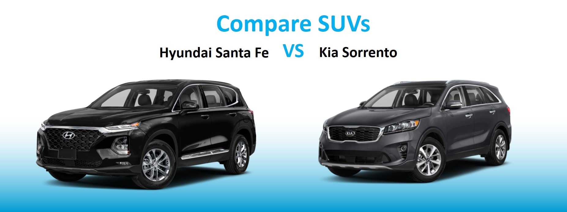 Compare SUVs Hyundai Santa Fe vs. Kia Sorento Hyundai of Chantilly