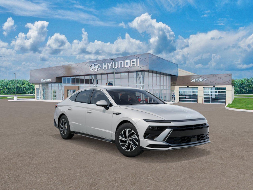 New 2026 Hyundai Sonata Hybrid Blue Sedan
