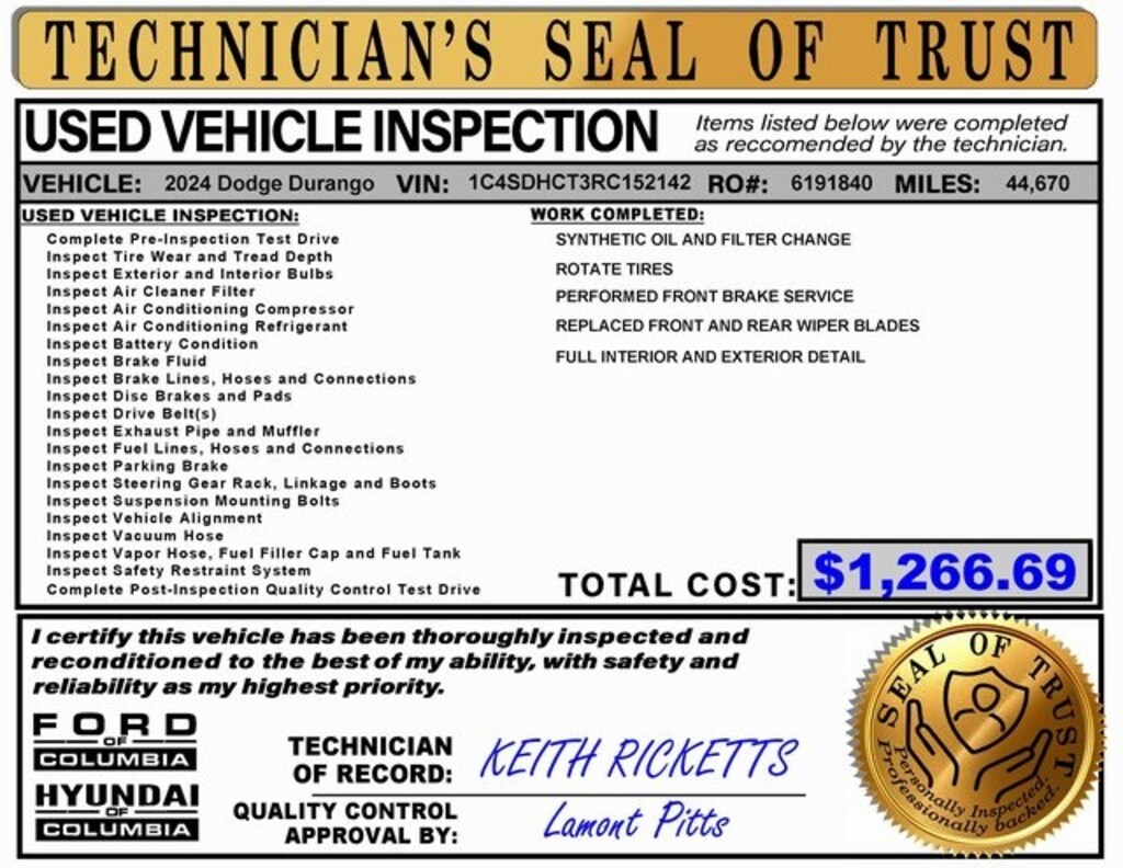 Used 2024 Dodge Durango R/T SUV