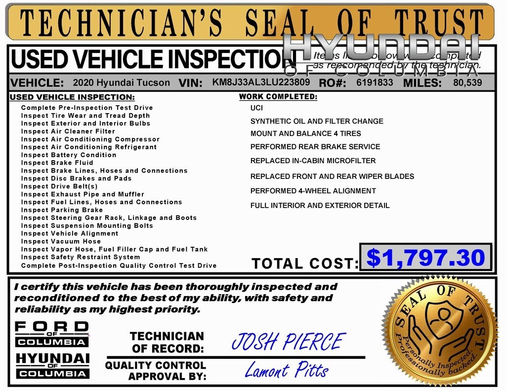 Used 2020 Hyundai Tucson SEL SUV