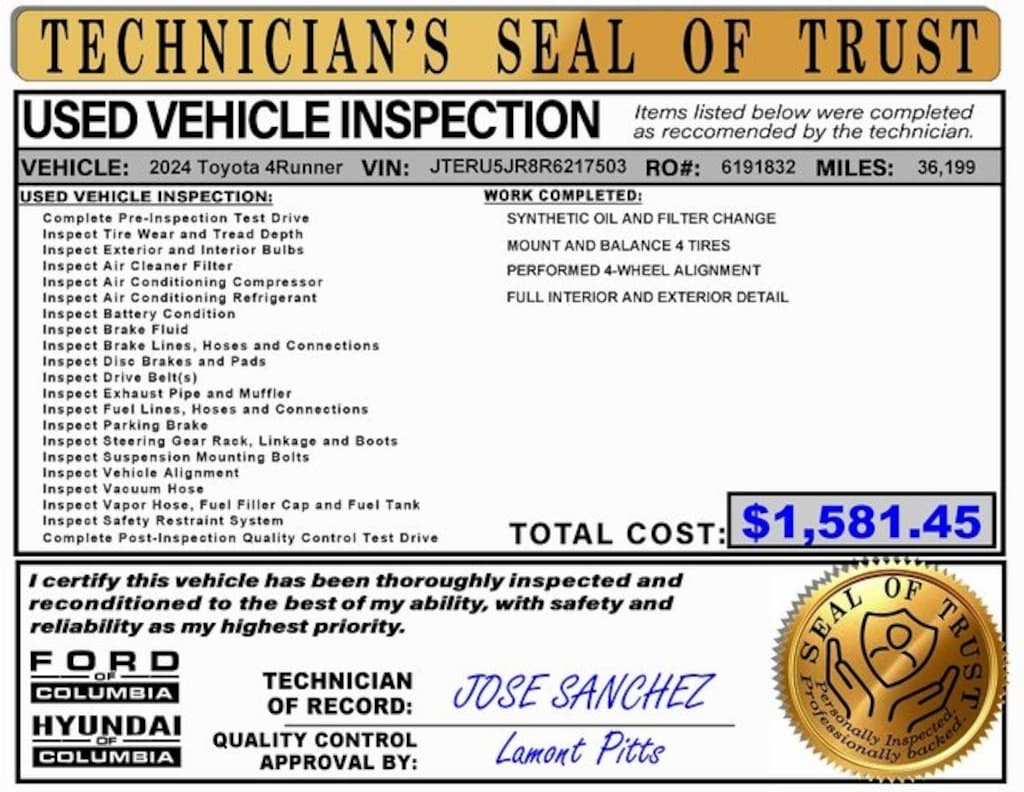 Used 2024 Toyota 4Runner TRD Off-Road Premium SUV