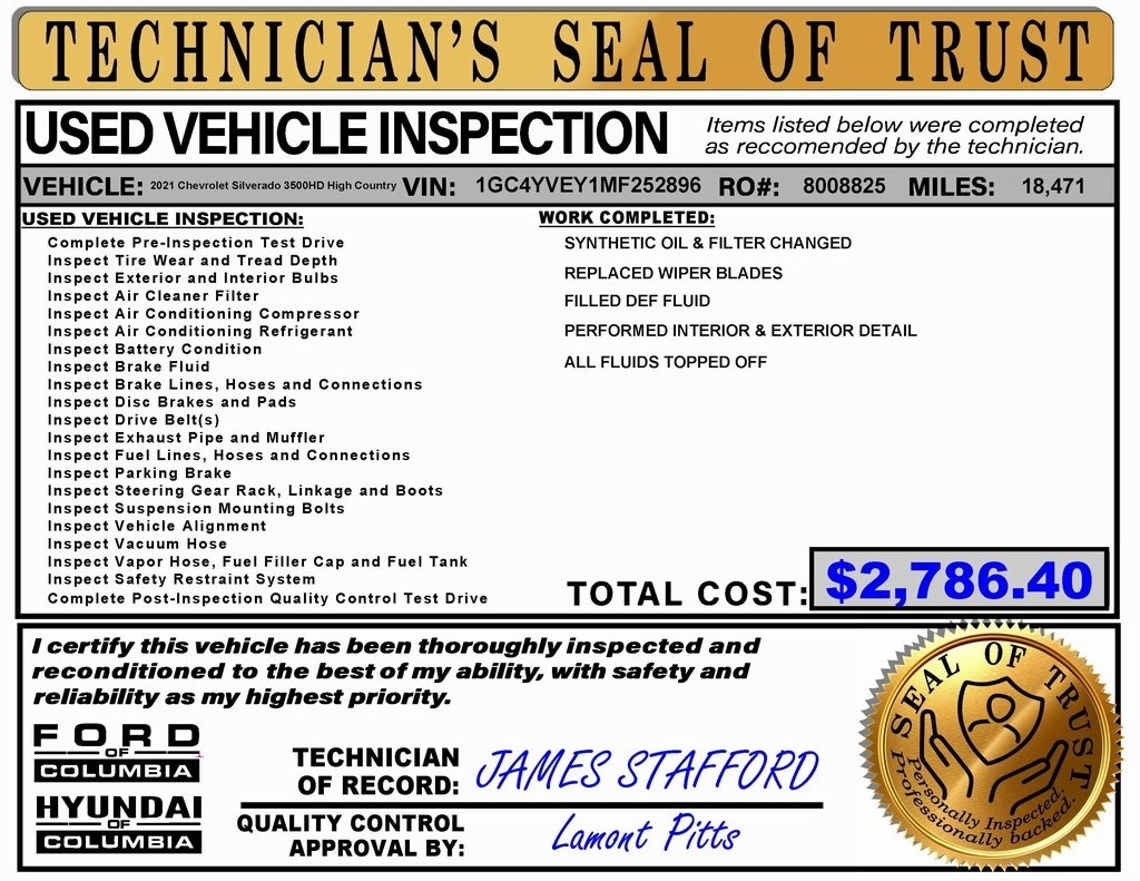 Used 2021 Chevrolet Silverado 3500HD High Country Truck