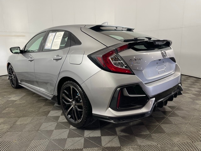 Used 2021 Honda Civic Hatchback Sport with VIN SHHFK7H45MU217568 for sale in Columbus, IN