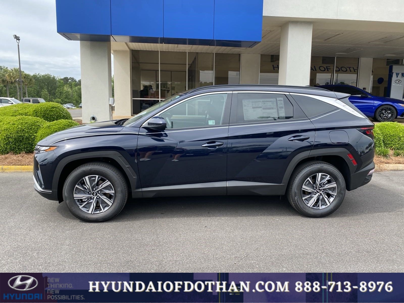 Used 2024 Hyundai Tucson Blue with VIN KM8JBCD11RU196938 for sale in Dothan, AL