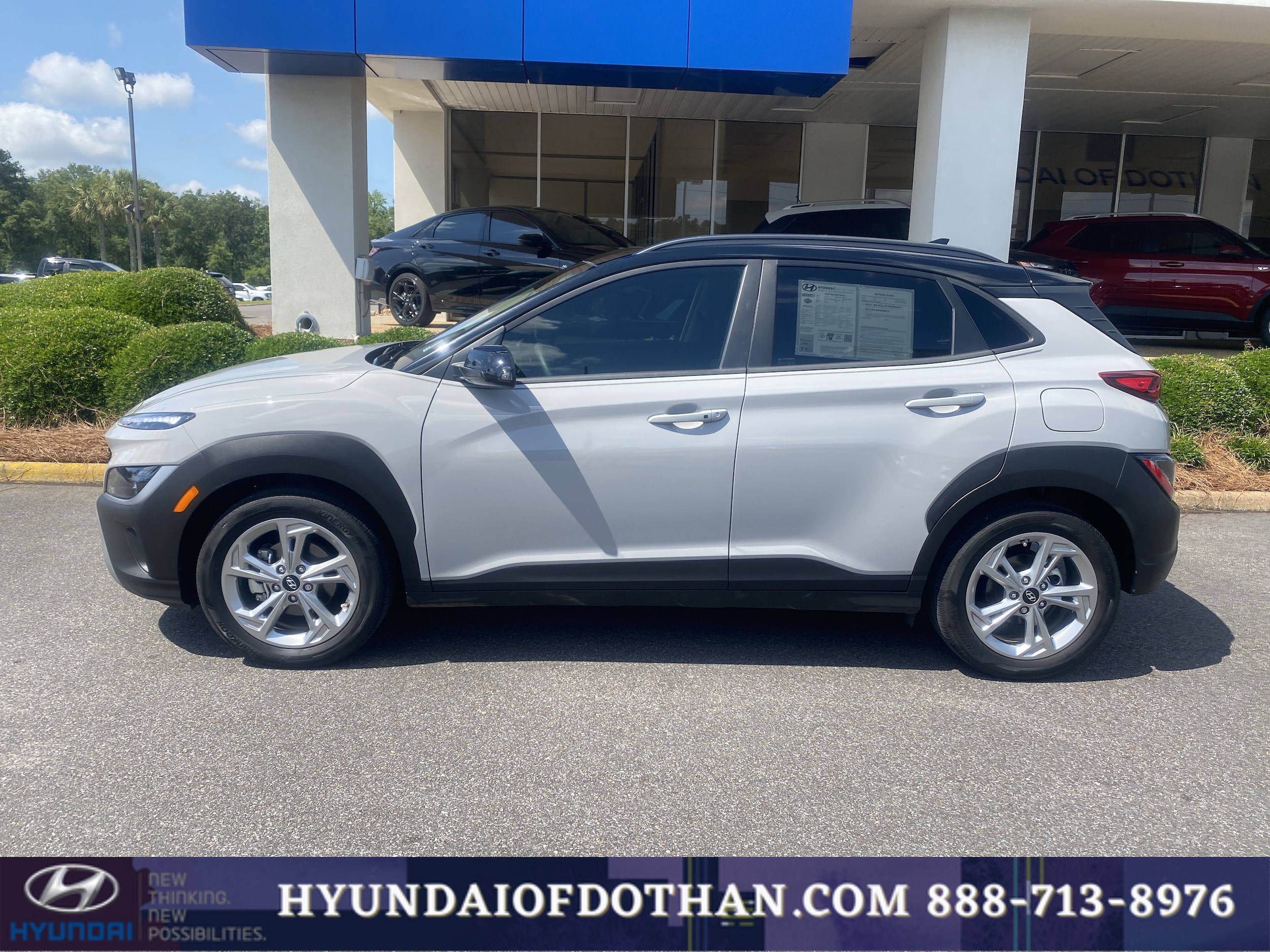 Certified 2023 Hyundai Kona SEL with VIN KM8K62AB9PU997758 for sale in Dothan, AL