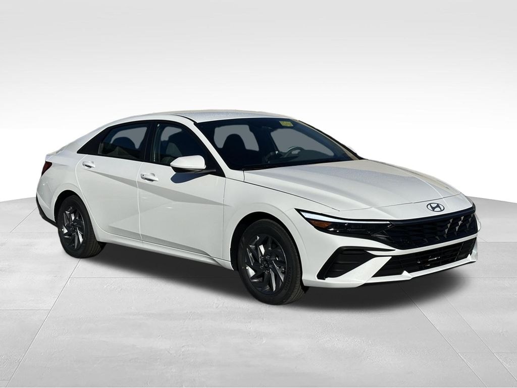 New 2026 Hyundai Elantra Hybrid Blue Sedan