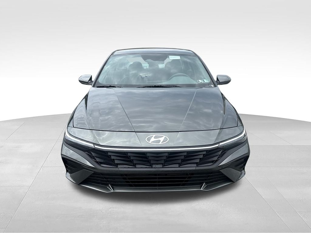 New 2026 Hyundai Elantra Hybrid Blue Sedan
