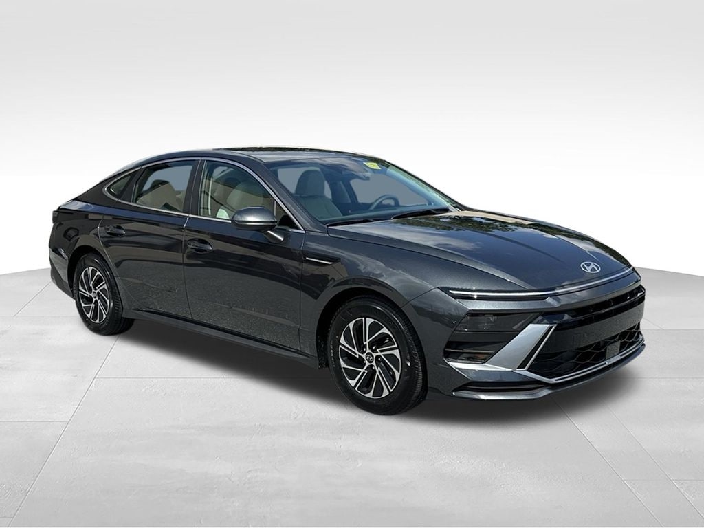 New 2026 Hyundai Sonata Hybrid Blue Sedan