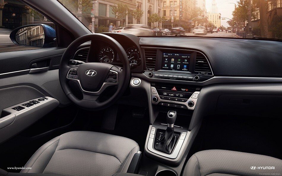 2017 Hyundai Elantra Interior 2.jpg Front Dash in the Hyundai Elantra
